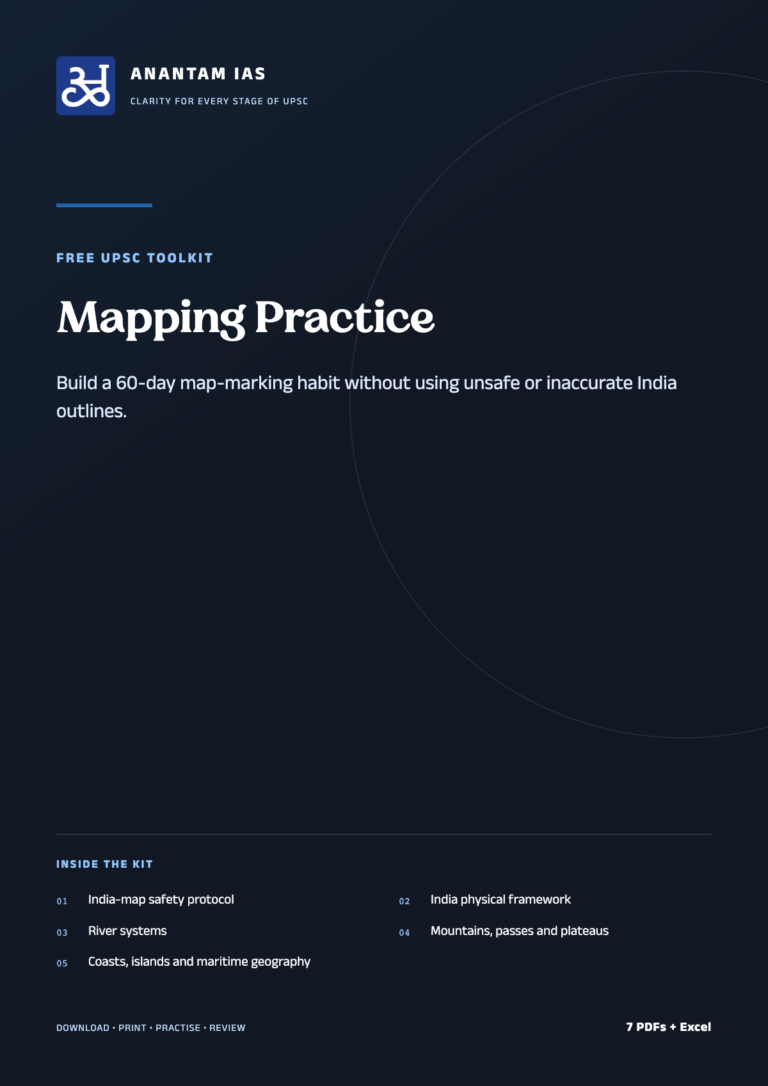 Mapping Practice UPSC toolkit printable cover