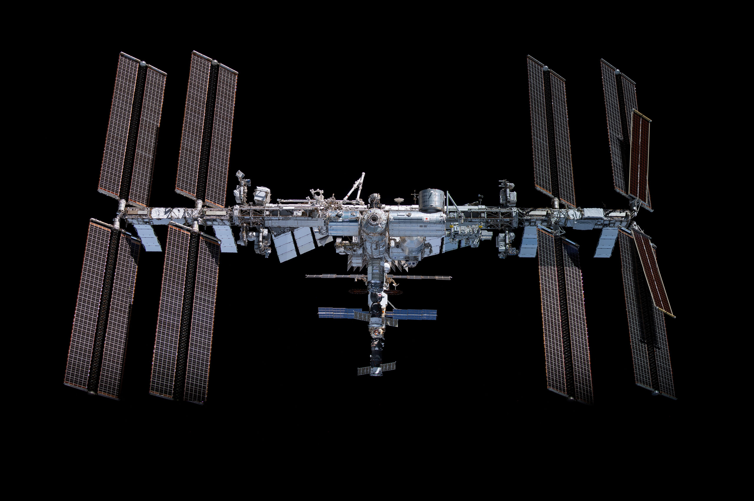 International Space Station orbiting above Earth