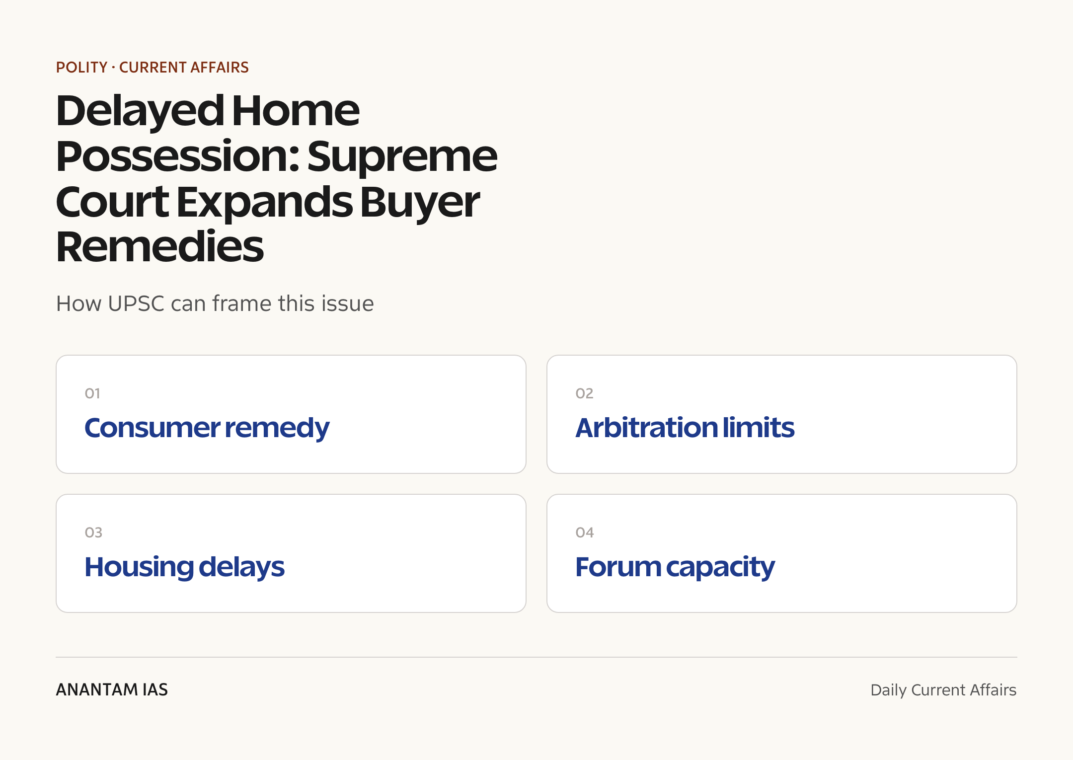 Delayed Home Possession: Supreme Court Expands Buyer Remedies — exam lens