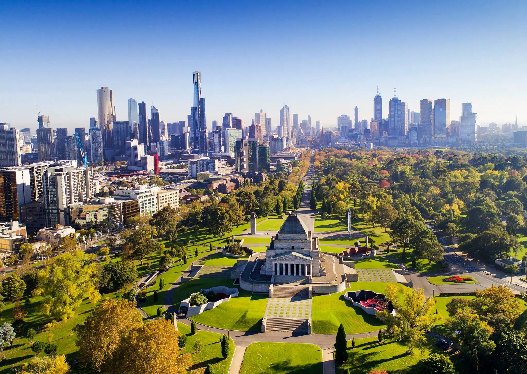 Skyline of Melbourne, Australia, venue of the 3rd India-Australia Annual Summit