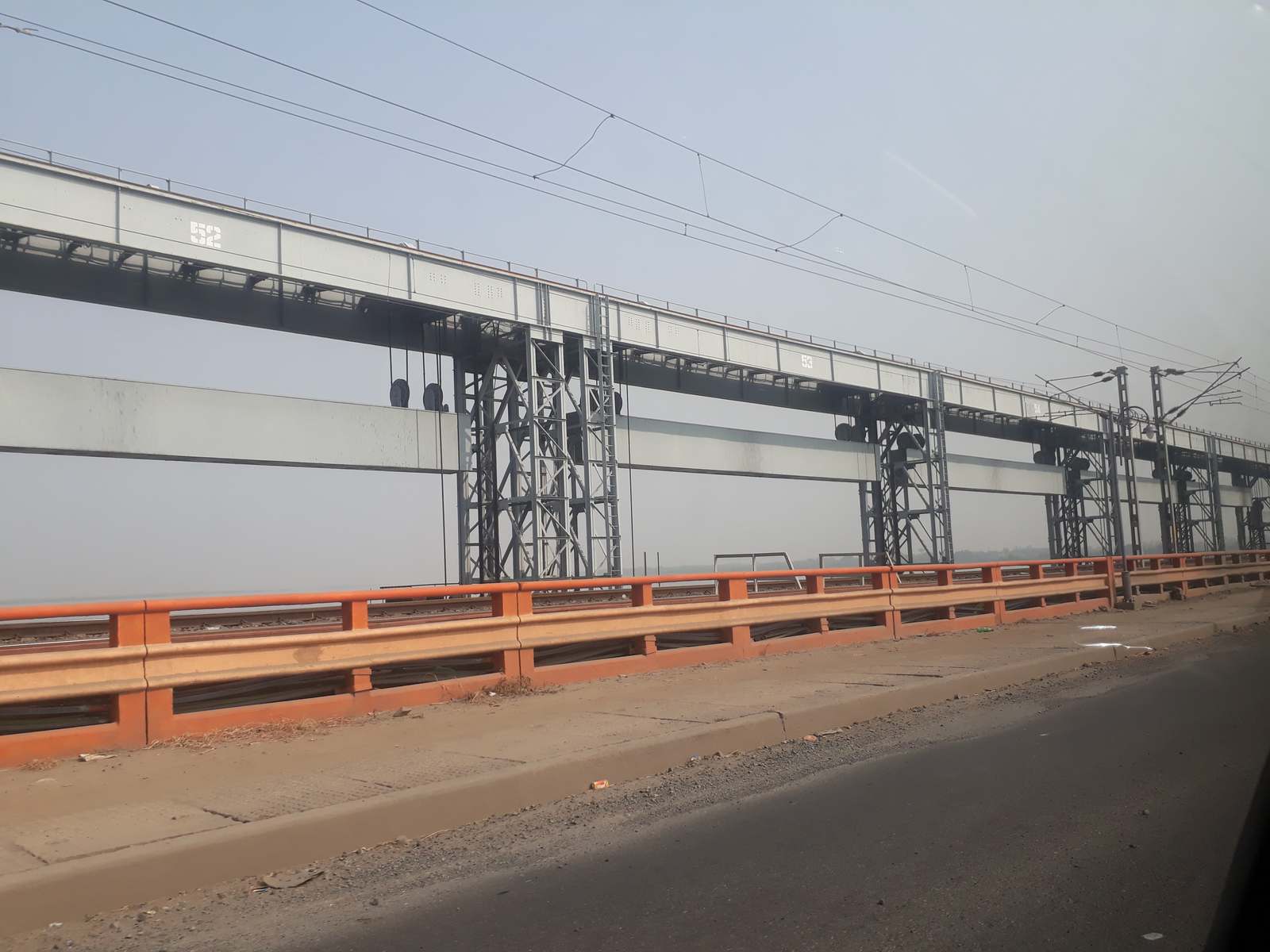 Farakka Barrage across the Ganga in West Bengal