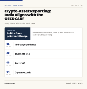 Crypto-Asset Reporting: India Aligns with the OECD CARF graphic 1 for UPSC current affairs
