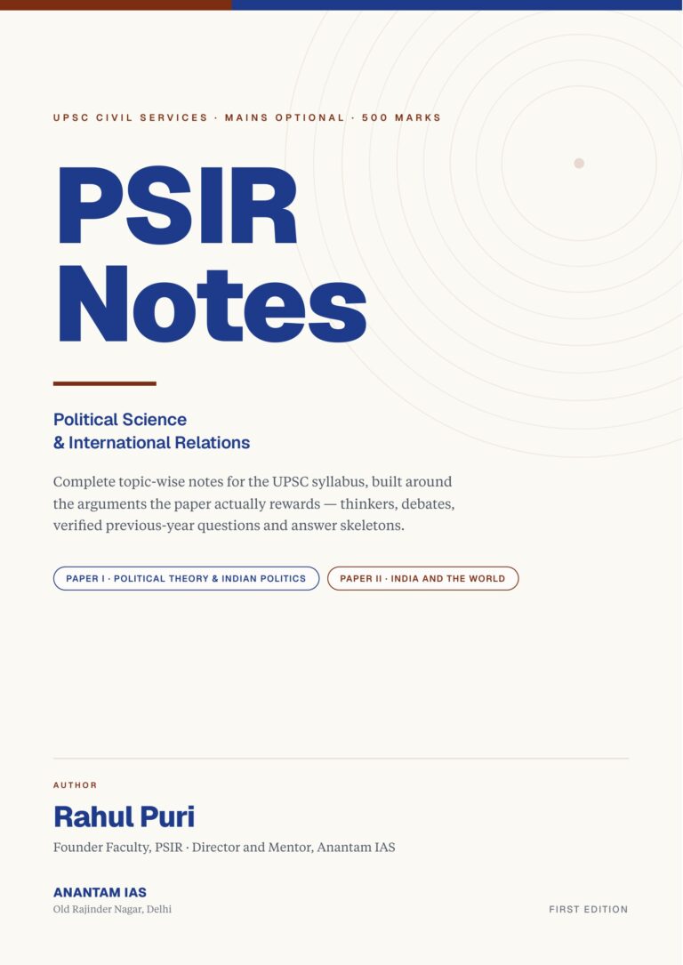 PSIR Optional Notes (Free PDF) — Complete Topic-Wise Notes for UPSC