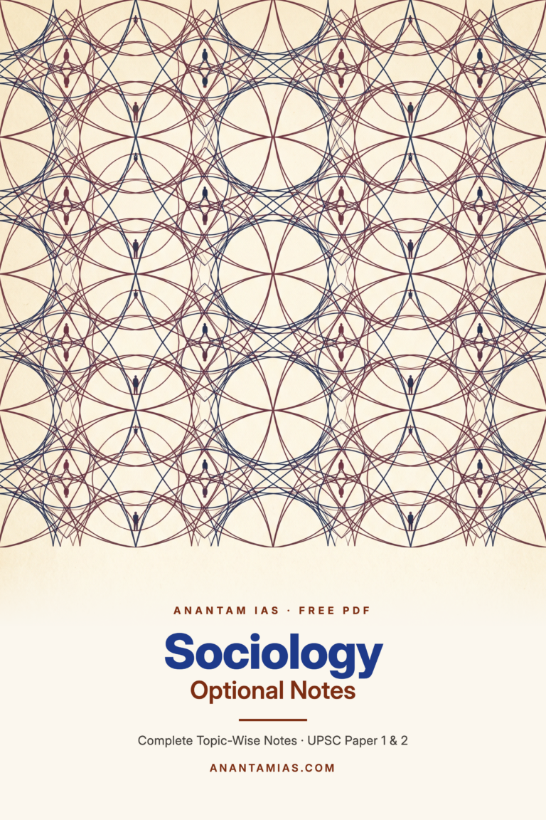 Sociology Optional Notes (Free PDF) — Complete Topic-Wise Notes