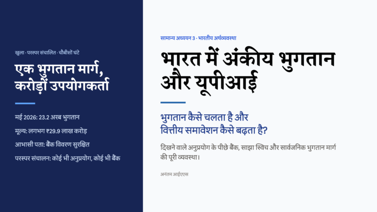 भारत में एकीकृत भुगतान के पैमाने, परस्पर संचालन और वित्तीय समावेशन का हिंदी चित्र