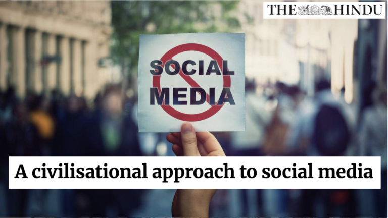 A civilisational approach to social media