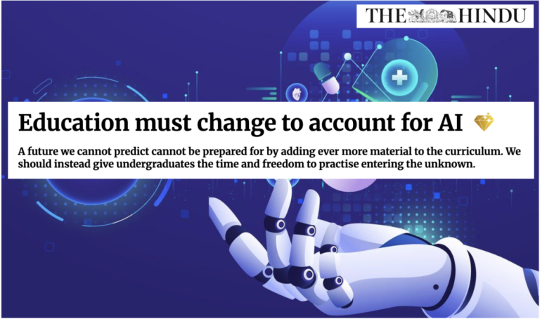 Education must change to account for AI