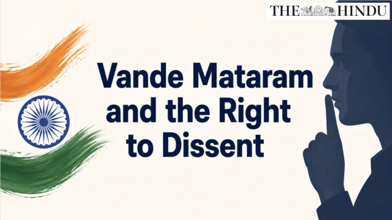 Vande Mataram and the Right to Dissent