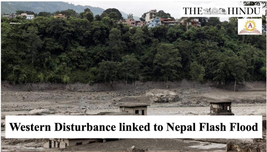 Western disturbance linked to Nepal flood
