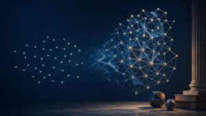 Abstract point lattice linking discrete geometry with algebraic number theory