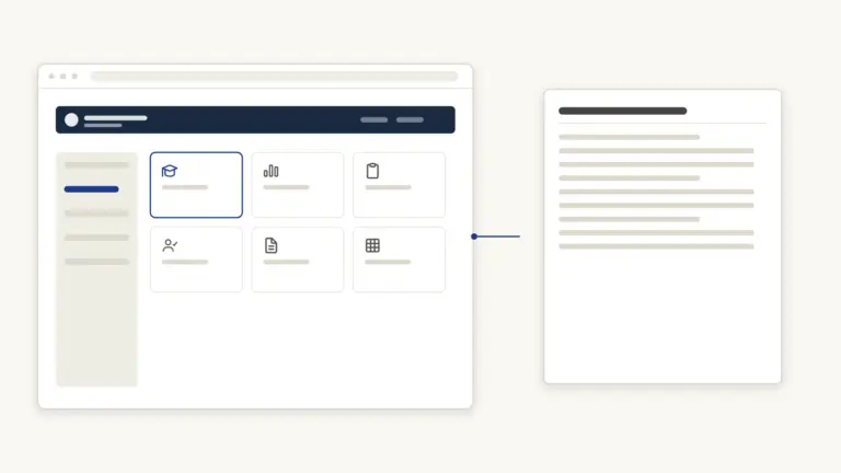 The school dashboard modules, and the report card that comes out of them