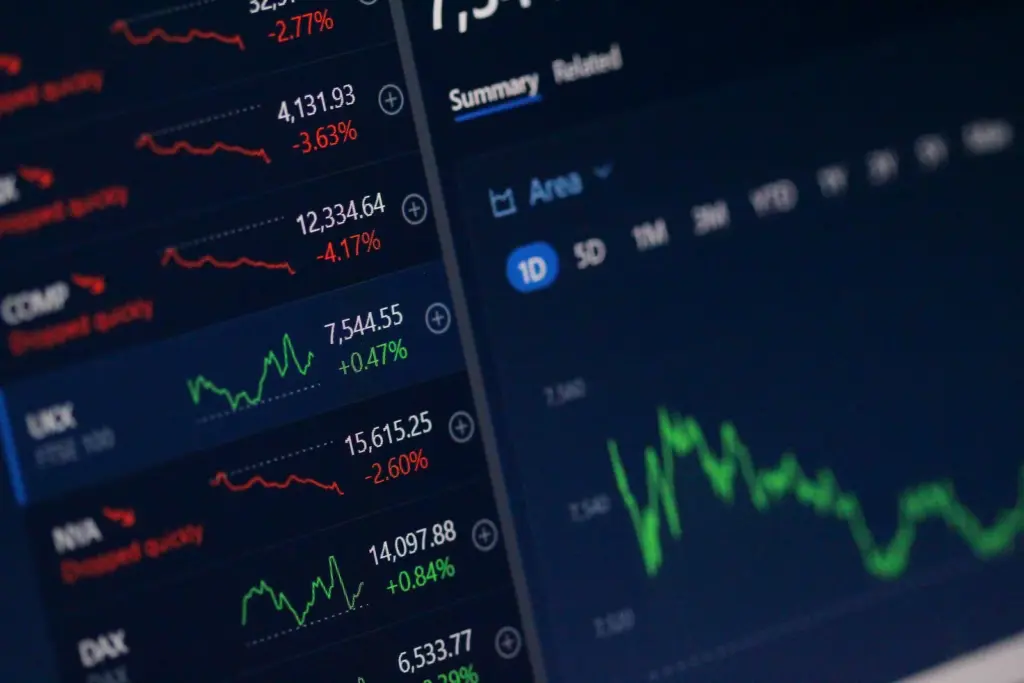 Market data moving across a trading terminal