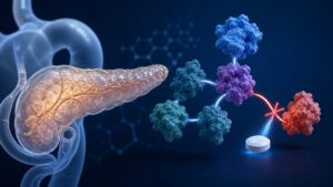Conceptual pancreatic tissue model with a blocked RAS signalling pathway
