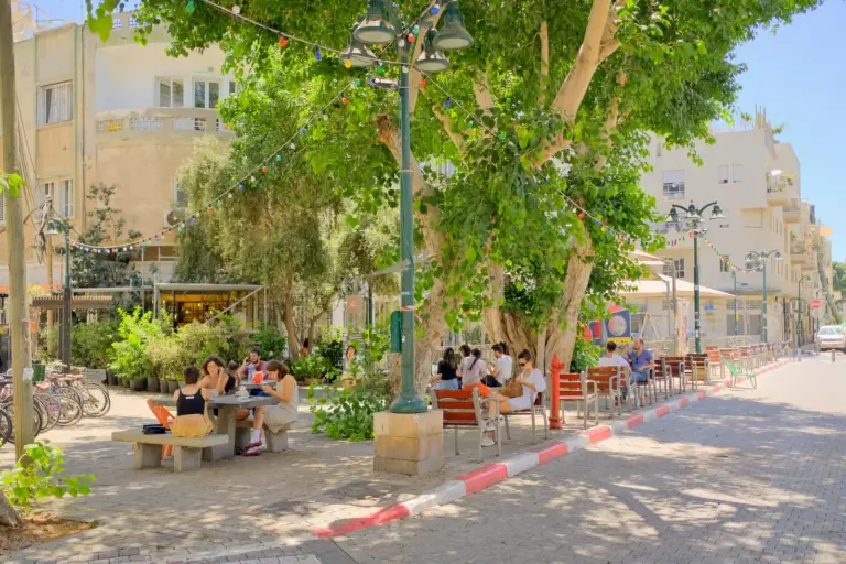 The Tel Aviv waterfront skyline