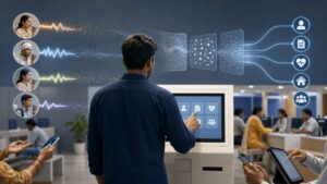 Citizen using a multilingual AI-enabled digital public service interface