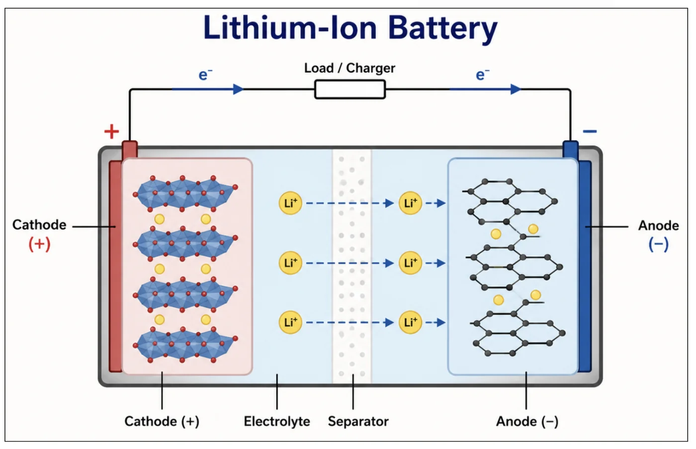 Lithium-Ion Batteries — diagram from the Anantam IAS Mains QIP handout