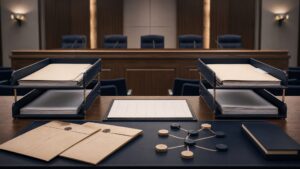 Candidate files passing through separate status and income checks before service allocation