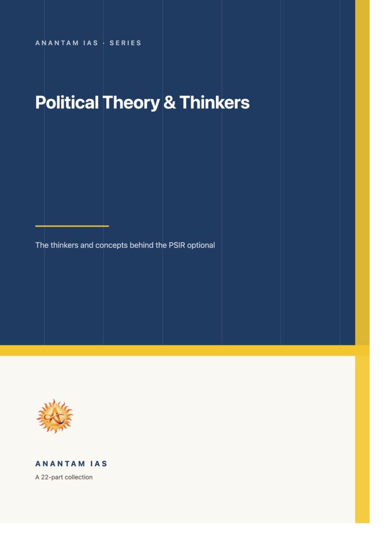 Political Theory & Thinkers — Anantam IAS book cover