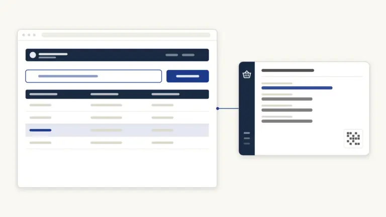 The state search with one matched household row, and the card that row releases