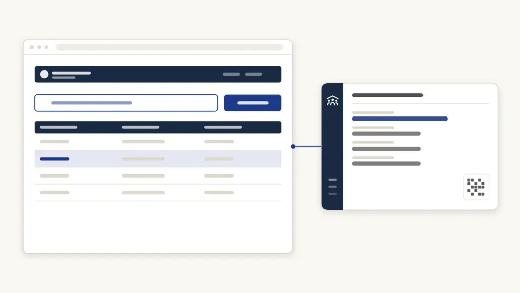 The lookup with one matched family row, and the member ID it resolves to