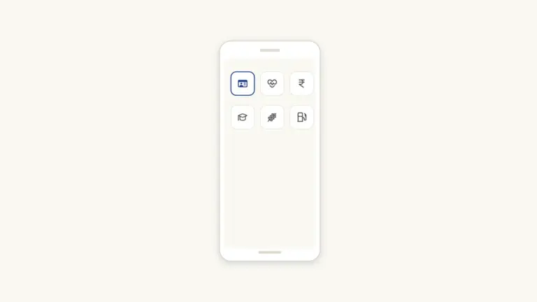 The handset service grid with the services that actually complete marked live