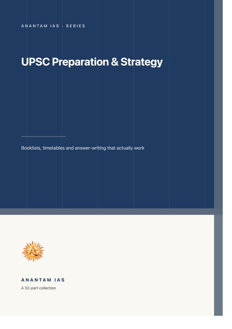 UPSC Preparation & Strategy — Anantam IAS book cover
