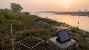 Ecological survey of disturbed land along the Yamuna floodplain