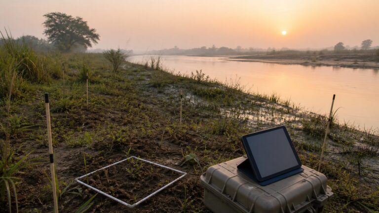 Ecological survey of disturbed land along the Yamuna floodplain