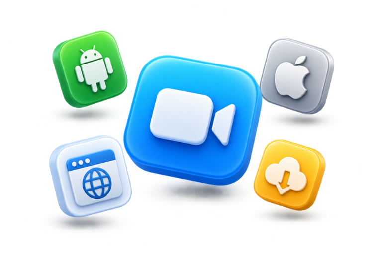 Video classes, Android, Apple, web access and offline downloads