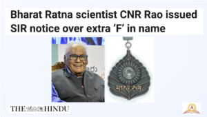 Bharat Ratna and C.N.R. Rao