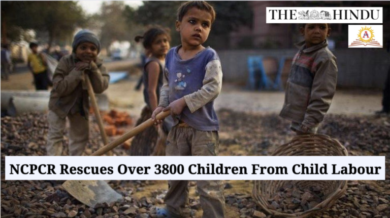 NCPCR rescues over 3800 children from child labour