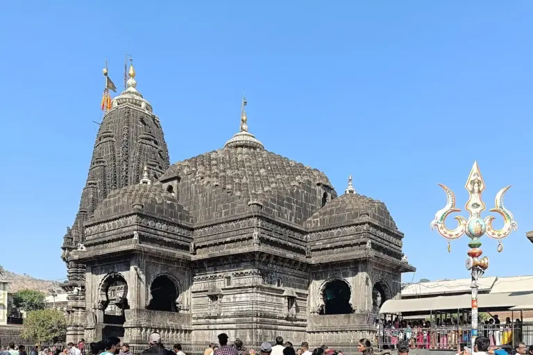 The Trimbakeshwar Shiva temple at Trimbak near Nashik. Photo: K.Venkataramana, CC0, via Wikimedia Commons.
