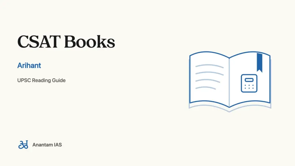 CSAT Books - Arihant; UPSC reading guide