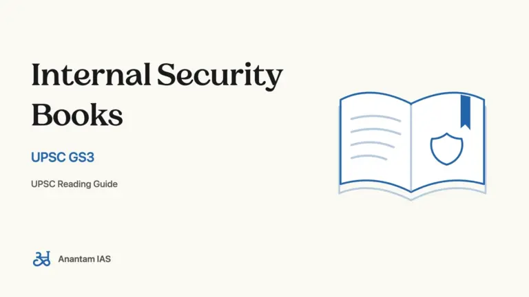 Internal Security Books - UPSC GS3; UPSC reading guide