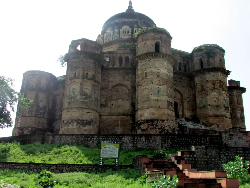 The domed stone memorial of Maharaja Chhatrasal at Dhubela near Chhatarpur in Madhya Pradesh.