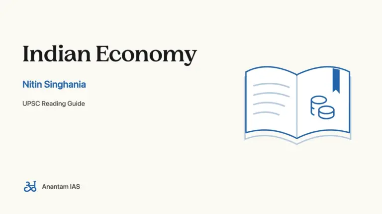 Indian Economy - Nitin Singhania; UPSC reading guide