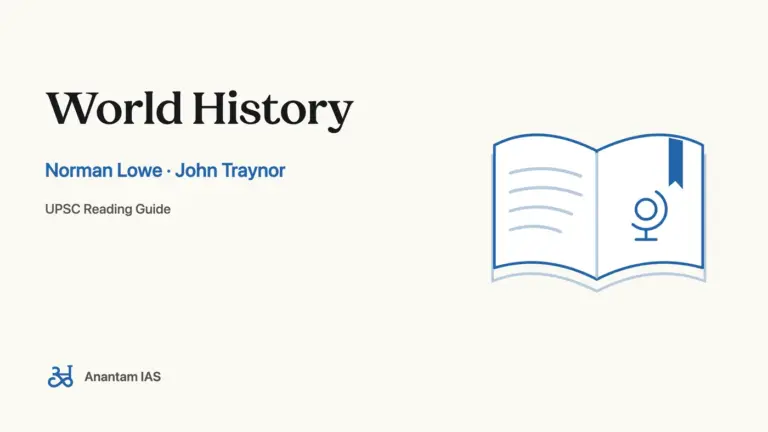 World History - Norman Lowe · John Traynor; UPSC reading guide