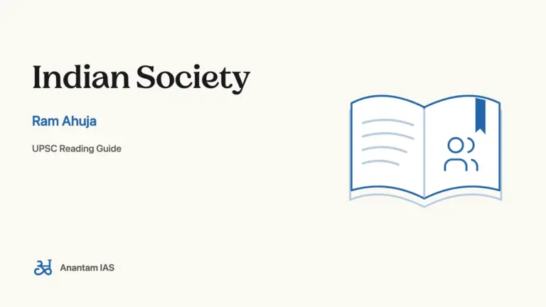 Indian Society - Ram Ahuja; UPSC reading guide