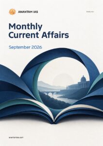 Anantam IAS September 2026 Monthly Current Affairs magazine, English edition