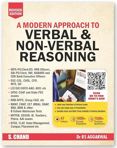 A Modern Approach to Verbal & Non-Verbal Reasoning — R.S. Aggarwal